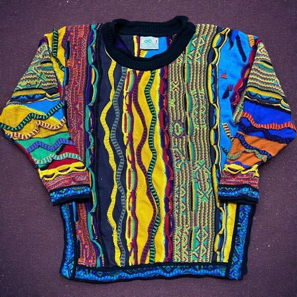 COOGI Other - Coogi Vintage 3D Knit Multicolored Crewneck Sweater Cotton Unisex Size Medium